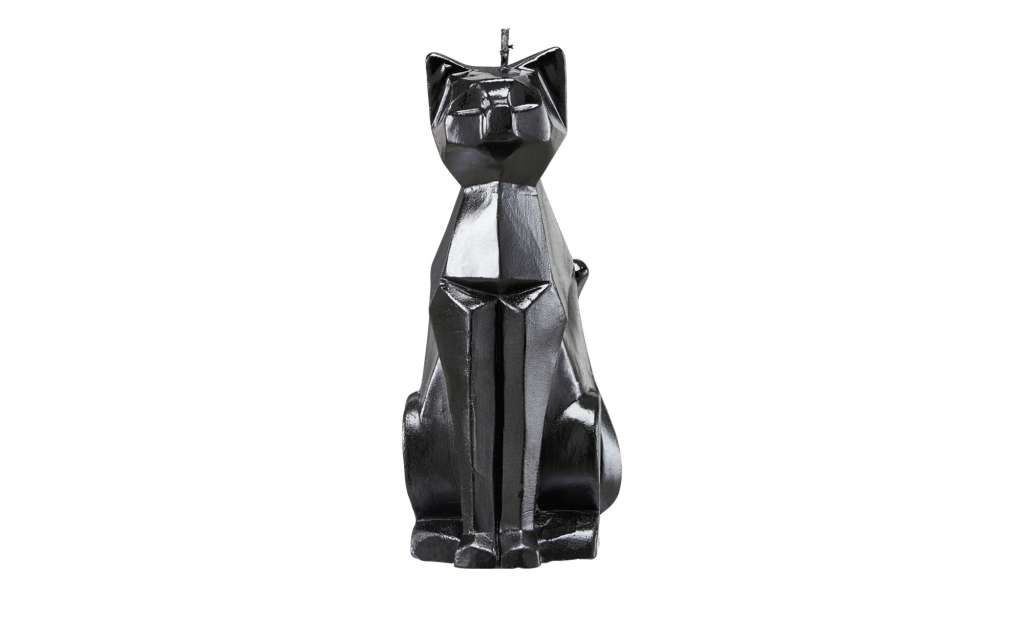 Kerze  Katze ¦ schwarz ¦ Wachs ¦ Maße (cm): B: 6 H: 20 T: 8 Dekoration > Kerzen & Lichter - Höffner
