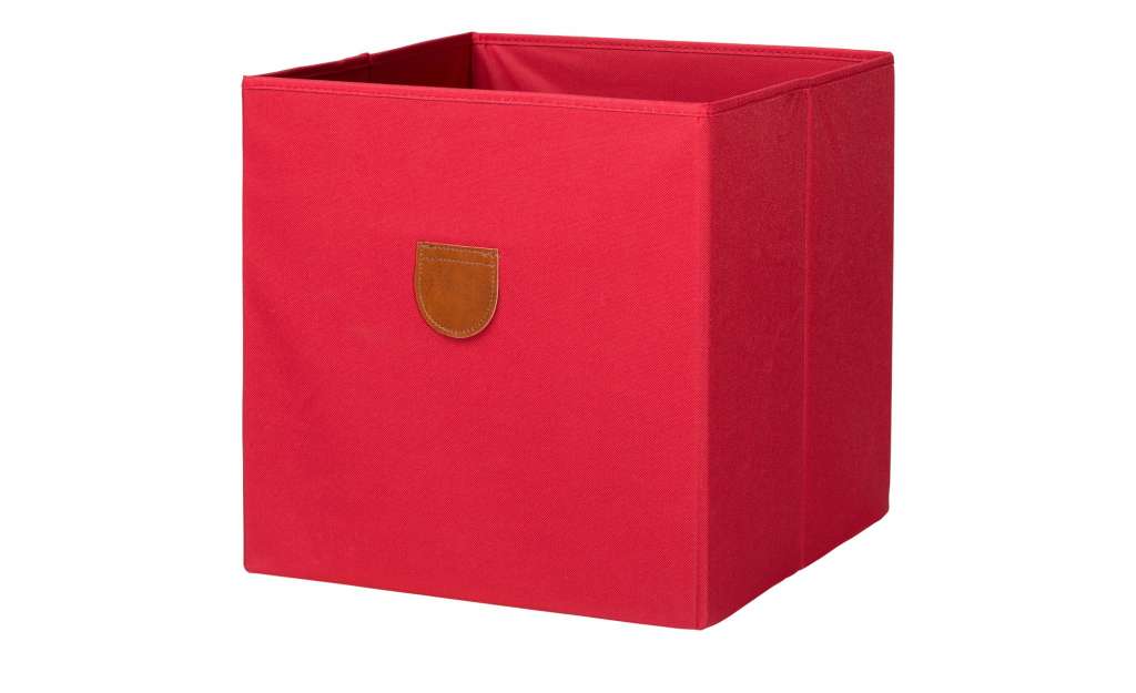 Regalbox ¦ rot ¦ Pappe, Polyester ¦ Maße (cm): B: 34 H: 34 T: 34 Regale > Regal-Aufbewahrungsboxen - Höffner