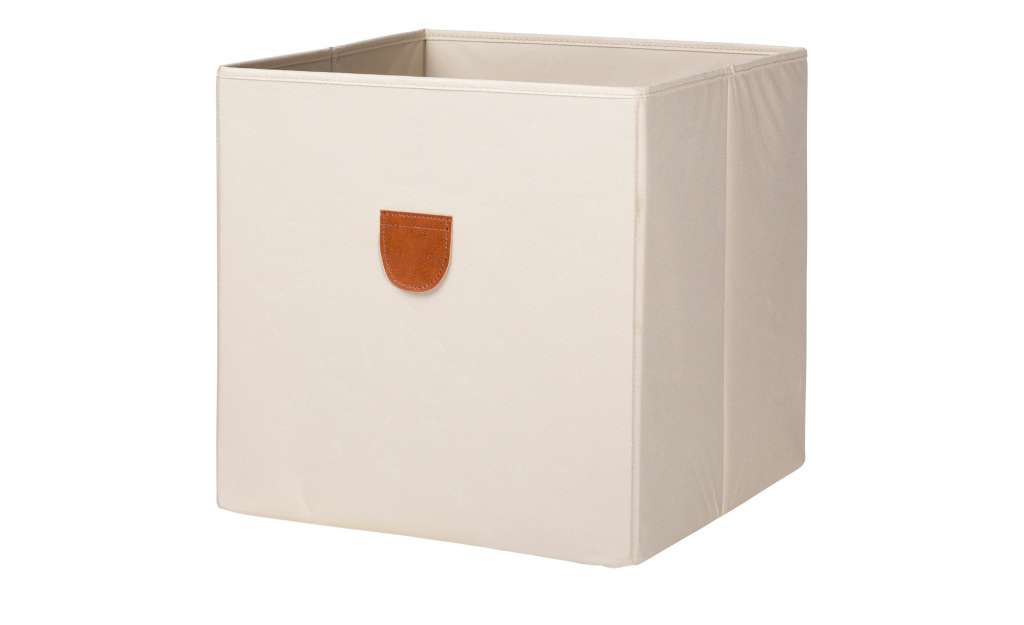Regalbox ¦ beige ¦ Pappe, Polyester ¦ Maße (cm): B: 34 H: 34 T: 34 Regale > Regal-Aufbewahrungsboxen - Höffner