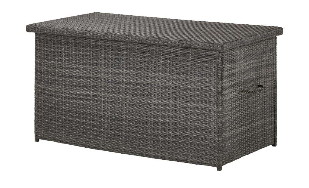 a casa mia Auflagenbox  Padua dunkelgrau ¦ grau ¦ Aluminium pulverbeschichtet/ PE-Geflecht ¦ Maße (cm): B: 145 H: 77 T: 80 Garten > Gartenzubehör > Gartenaufbewahrung - Höffner