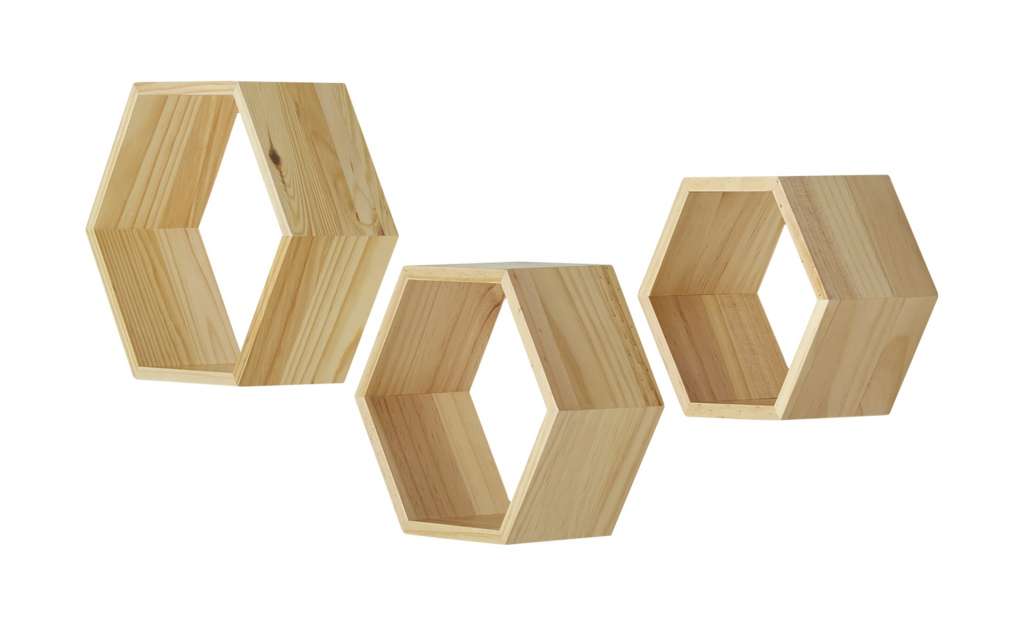 Wandregal 3er-Set  Finate ¦ holzfarben ¦ Maße (cm): B: 30 H: 26 T: 12 Regale > Bücherregale - Höffner