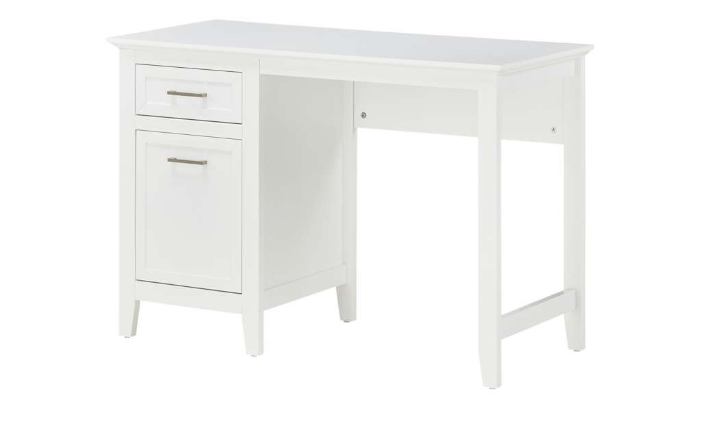 Schreibtisch  Fraser ¦ weiß ¦ Maße (cm): B: 115 H: 78 T: 50 Tische > Schreibtische - Höffner