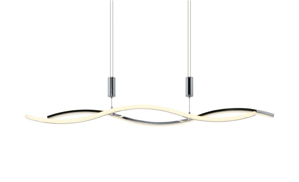 KHG LED-Pendelleuchte, chrom `Wavy´ ¦ silber ¦ Maße (cm): B: 8 H: 150 Lampen & Leuchten > LED-Leuchten > LED-Pendelleuchten - Höffner
