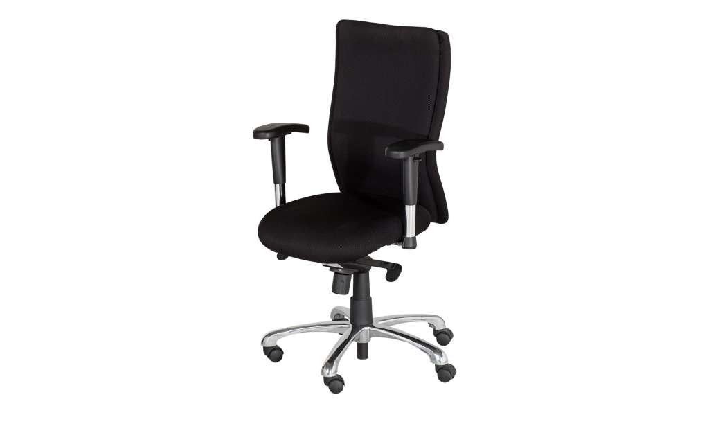 Bürodrehstuhl mit Armlehnen  Spree ¦ schwarz Stühle > Bürostühle > Drehstühle - Höffner