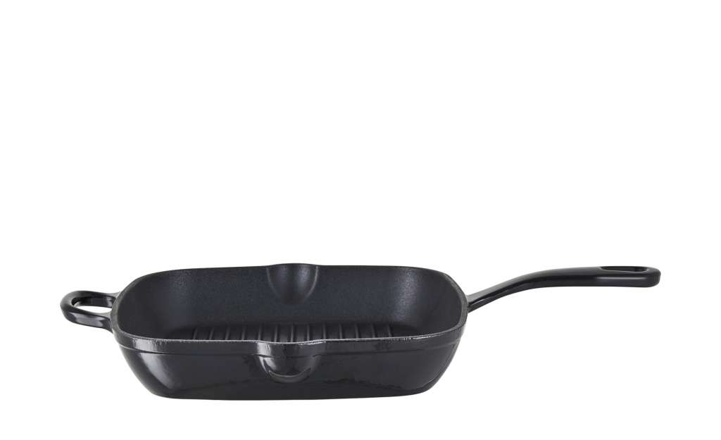 Meisterkoch Grillpfanne ¦ schwarz ¦ Gußeisen ¦ Maße (cm): B: 29 H: 4,5 Töpfe & Pfannen & Zubehör > Pfannen > Spezial-Pfannen - Höffner