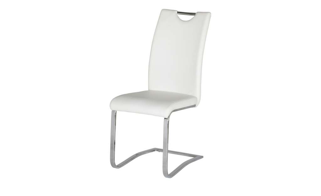 Schwingstuhl  Maxim ¦ weiß ¦ Maße (cm): B: 43 H: 100 T: 57 Stühle > Freischwinger - Höffner