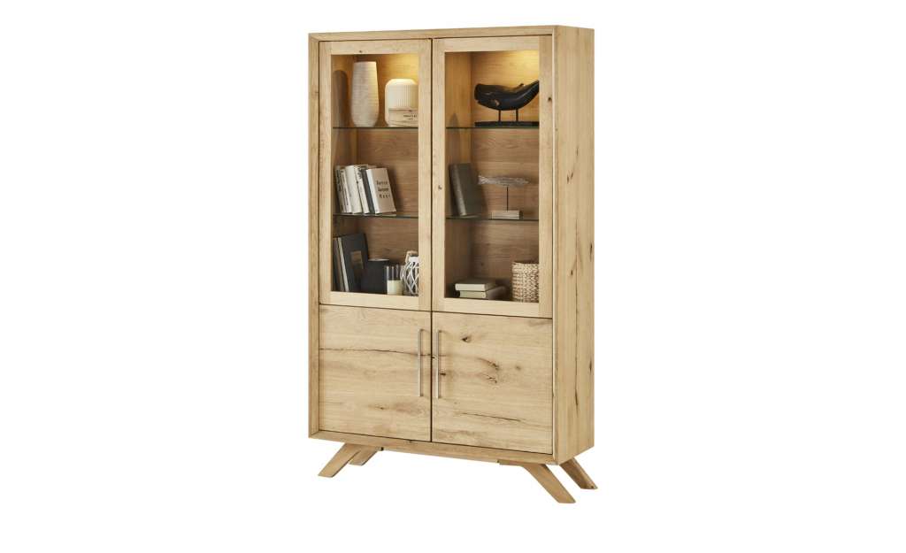 Gray & Jones Vitrine  Cap Ferrat ¦ holzfarben ¦ Maße (cm): B: 120 H: 205 T: 43 Kommoden & Sideboards > Vitrinen - Höffner