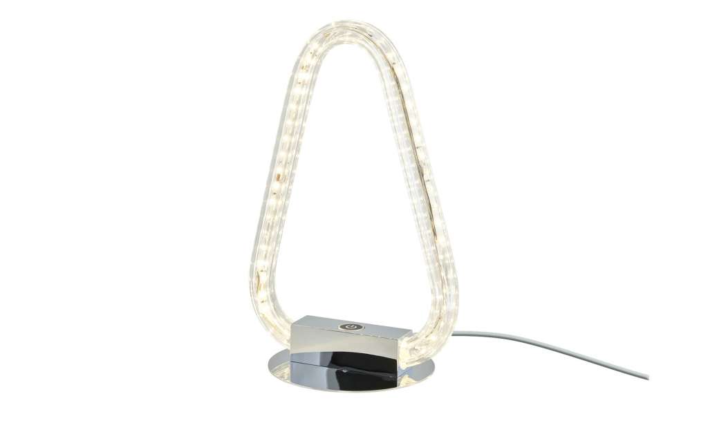 KHG LED-Tischleuchte, Chrom / Acryl ¦ silber ¦ Maße (cm): B: 14 H: 30 Lampen & Leuchten > Innenleuchten > Tischlampen - Höffner