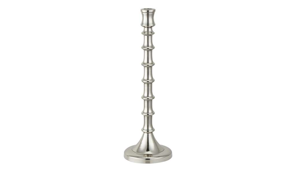Kerzenhalter ¦ silber ¦ Aluminum ¦ Maße (cm): H: 38 Ø: [12.0] Dekoration > Kerzen & Lichter > Kerzenständer - Höffner