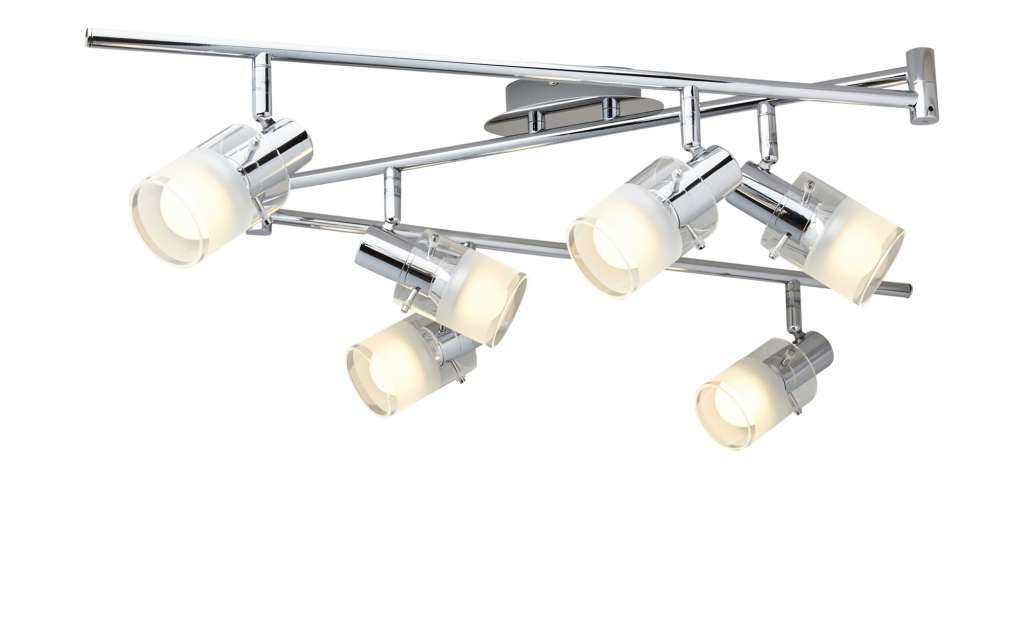 KHG LED- Deckenstrahler, 6-flammig, chrom ¦ silber ¦ Maße (cm): B: 13,5 H: 8 Lampen & Leuchten > LED-Leuchten > LED-Strahler & Spots - Höffner