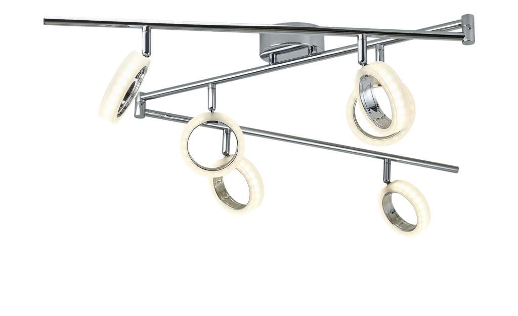 KHG LED-Deckenstrahler, 6-flammig mit Acrylringen ¦ Maße (cm): B: 21,5 H: 11,3 Lampen & Leuchten > LED-Leuchten > LED-Strahler & Spots - Höffner