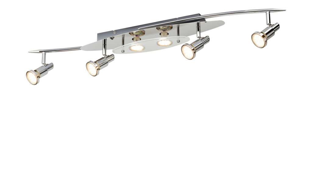 KHG LED-Deckenstrahler silber 6 Spots ¦ silber ¦ Maße (cm): B: 15 H: 14 Lampen & Leuchten > LED-Leuchten > LED-Strahler & Spots - Höffner