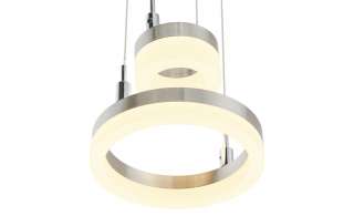 ML LED-Pendelleuchte, 2-flammig, nickel matt ¦ silber ¦ Maße (cm): H: 150 Ø: [18.0] Lampen & Leuchten > LED-Leuchten > LED-Pendelleuchten - Höffner