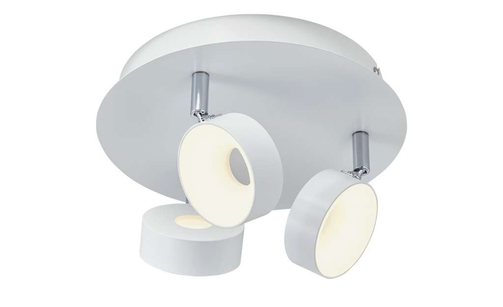 KHG LED-Spot, 3-flammig weiß ¦ weiß ¦ Maße (cm): H: 16 Ø: [29.0] Lampen & Leuchten > LED-Leuchten > LED-Strahler & Spots - Höffner