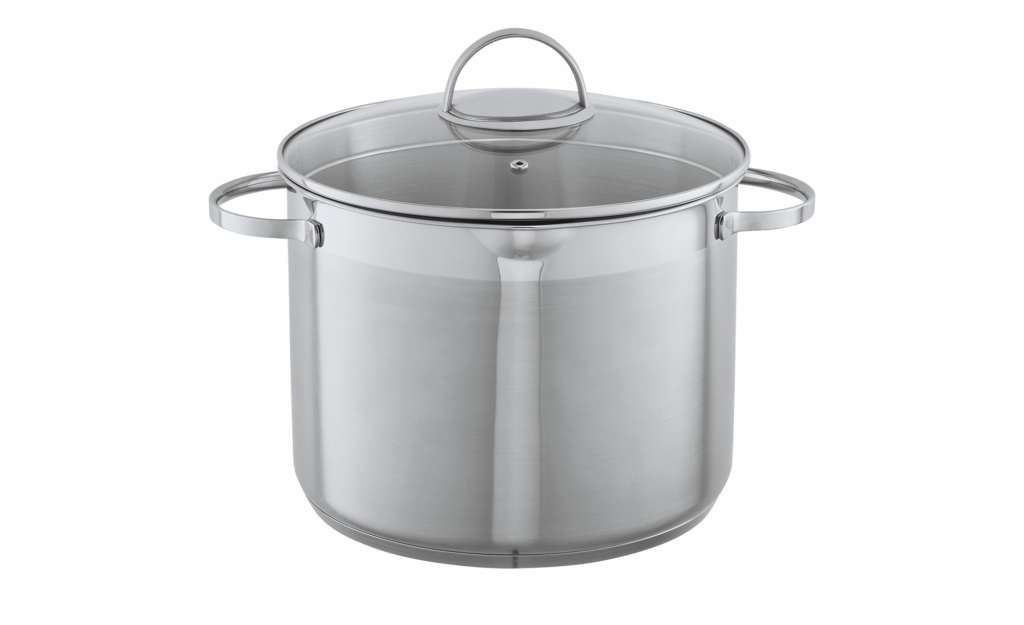 KHG Kochtopf, 10 Liter  Gina ¦ silber ¦ Edelstahl ¦ Maße (cm): H: 19 Ø: [26.0] Töpfe & Pfannen & Zubehör > Töpfe - Höffner
