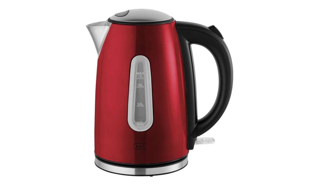 KHG Wasserkocher  WK-1707 (MRE) ¦ rot ¦ Metall-lackiert, Edelstahl, Kunststoff ¦ Maße (cm): B: 20,4 H: 23,2 T: 21,5 Elektrokleingeräte > Wasserkocher - Höffner