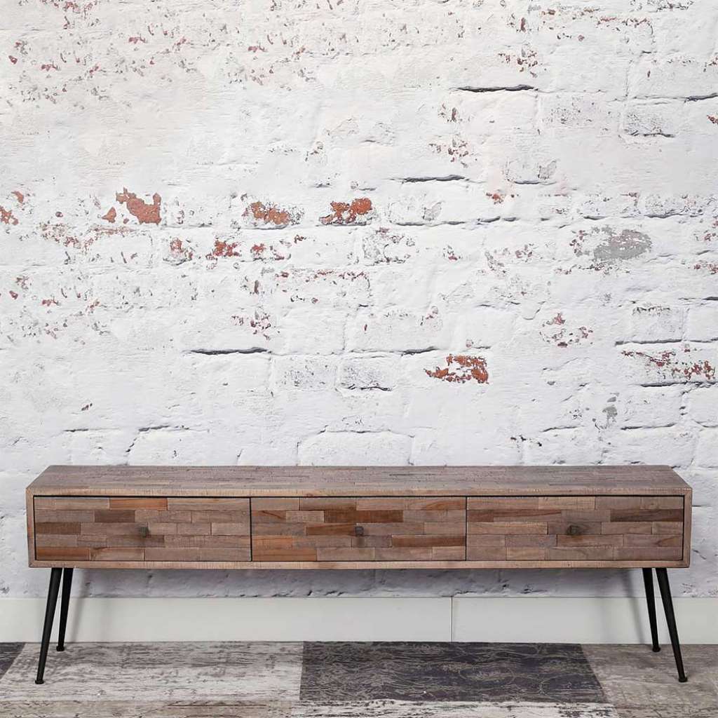 TV Lowboard mit drei Schubladen 150 cm breit