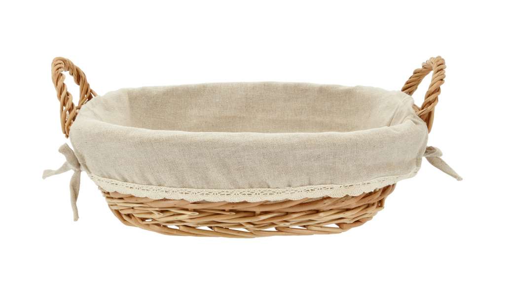 Brotkorb ¦ beige ¦ Weide, Leinen ¦ Maße (cm): B: 26 H: 10 Küchenzubehör & Helfer > Brotkörbe, Brottöpfe & Brotkästen - Höffner