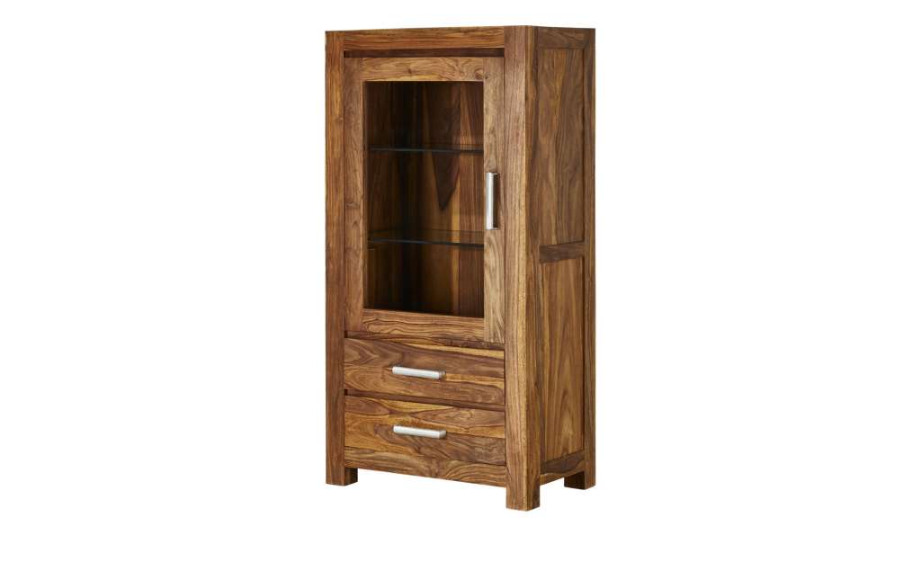 Vitrine  Amarillo ¦ holzfarben ¦ Maße (cm): B: 70 H: 135 T: 40 Kommoden & Sideboards > Vitrinen - Höffner