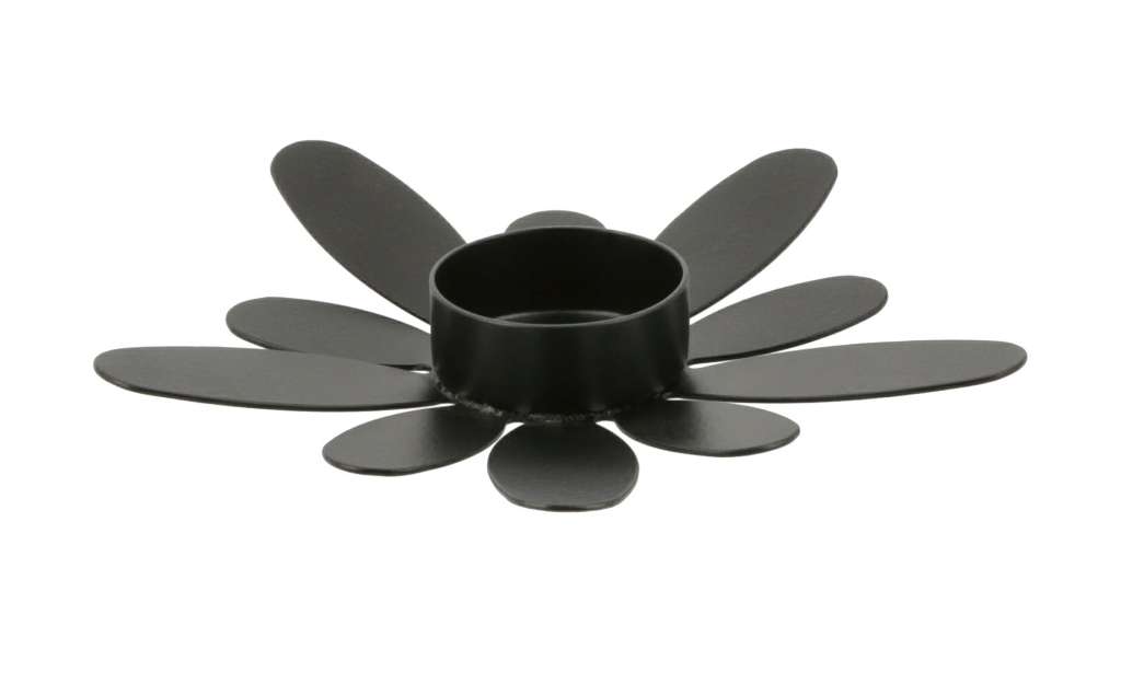 Teelichthalter ¦ schwarz ¦ Metall ¦ Maße (cm): H: 2 Ø: [14.0] Dekoration > Kerzen & Lichter > Kerzenständer - Höffner