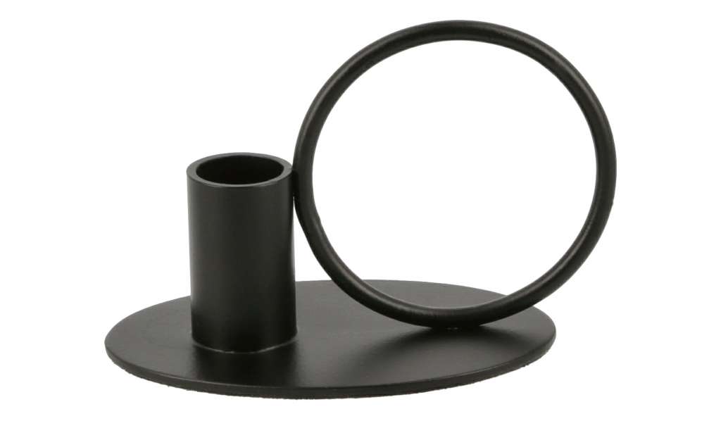 Kerzenständer ¦ schwarz ¦ Eisen ¦ Maße (cm): B: 8,5 H: 11 T: 7 Dekoration > Kerzen & Lichter > Kerzenständer - Höffner
