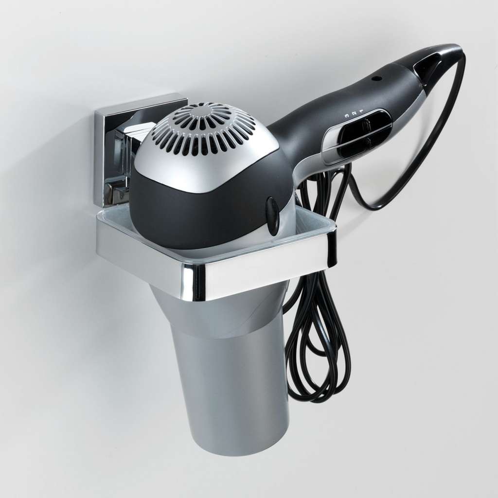 home24 Haartrocknerhalter Vacuum-Loc Quadro