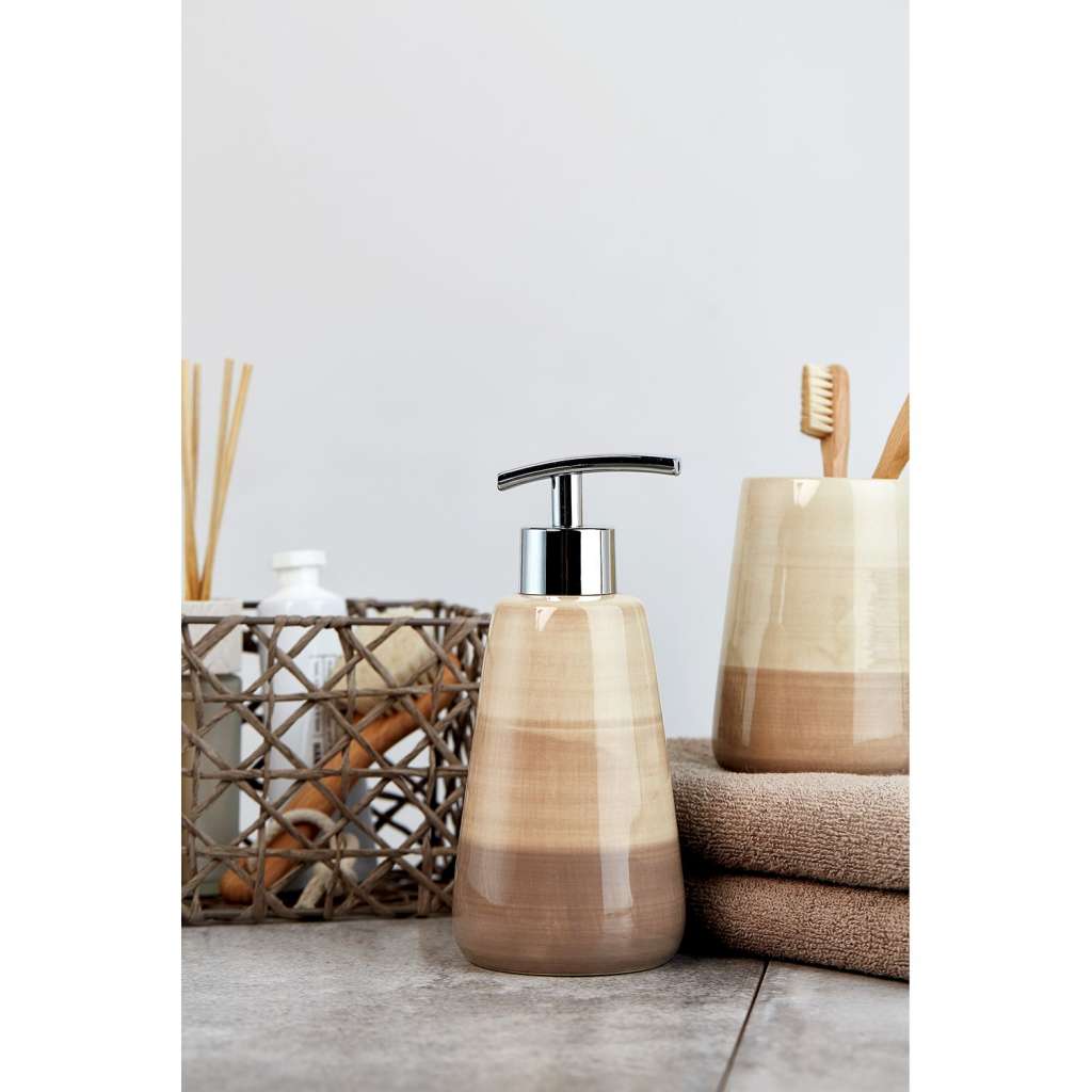 home24 Bad-Accessoires-Set Pottery (3-teilig)