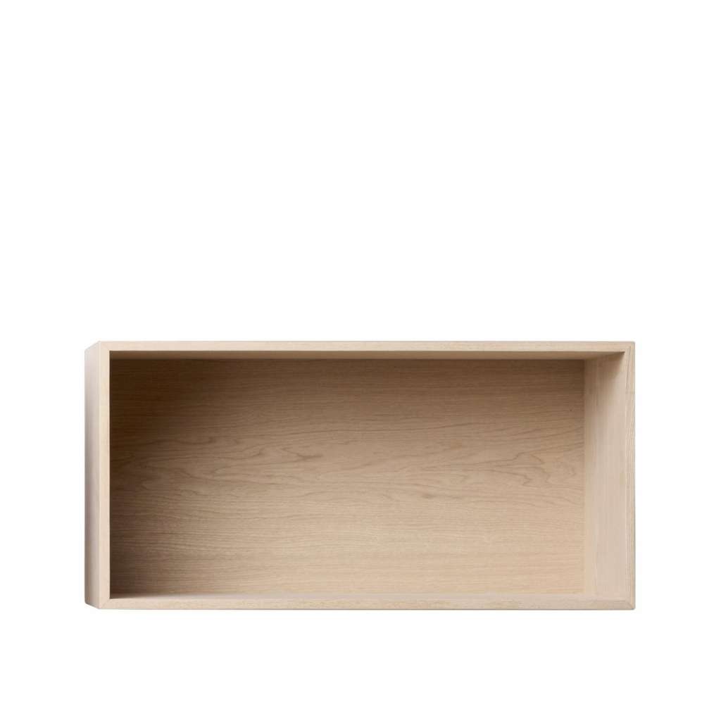 Muuto - Mini Stacked - Element groß, eiche mit Rückwand - indoor
