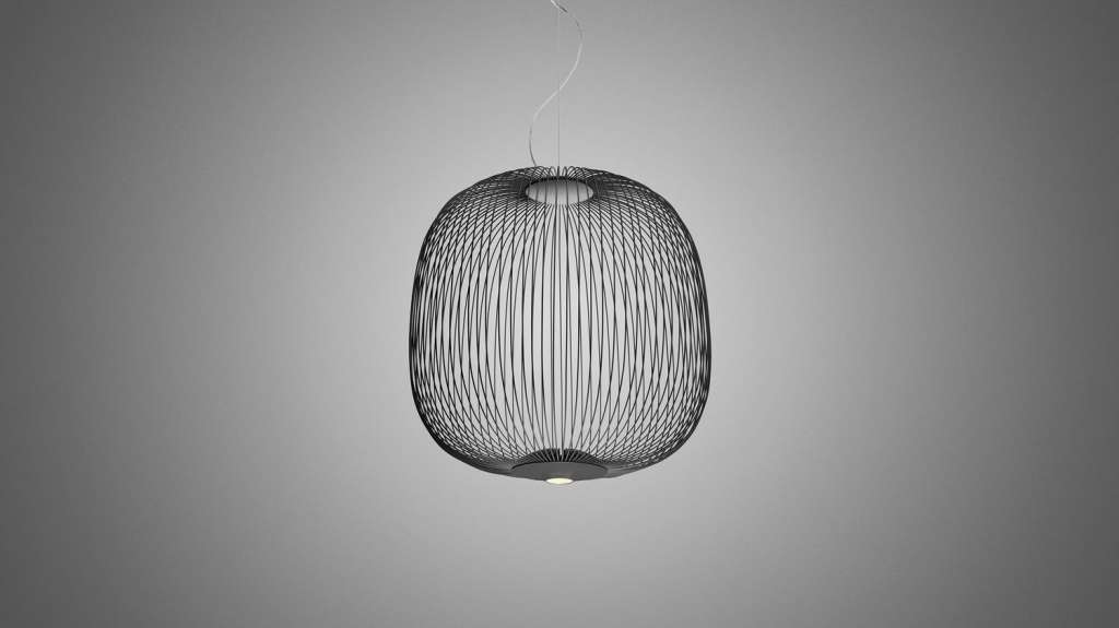 Foscarini - Spokes 2 MIDI MyLight Hängeleuchte - graphit - indoor