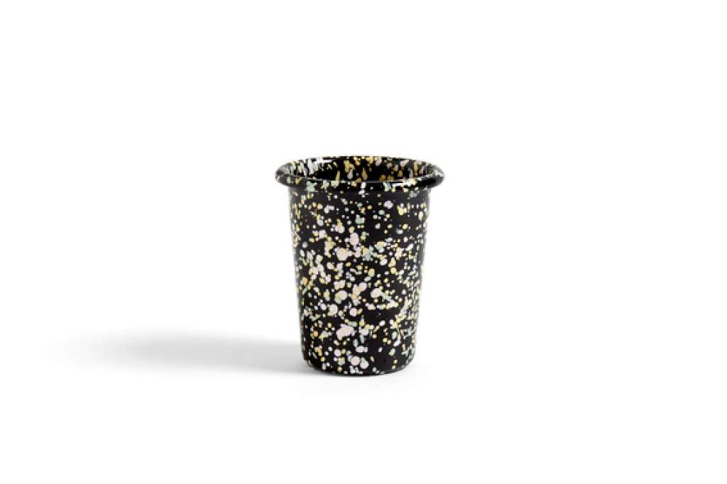 HAY - Enamel Becher - black - indoor