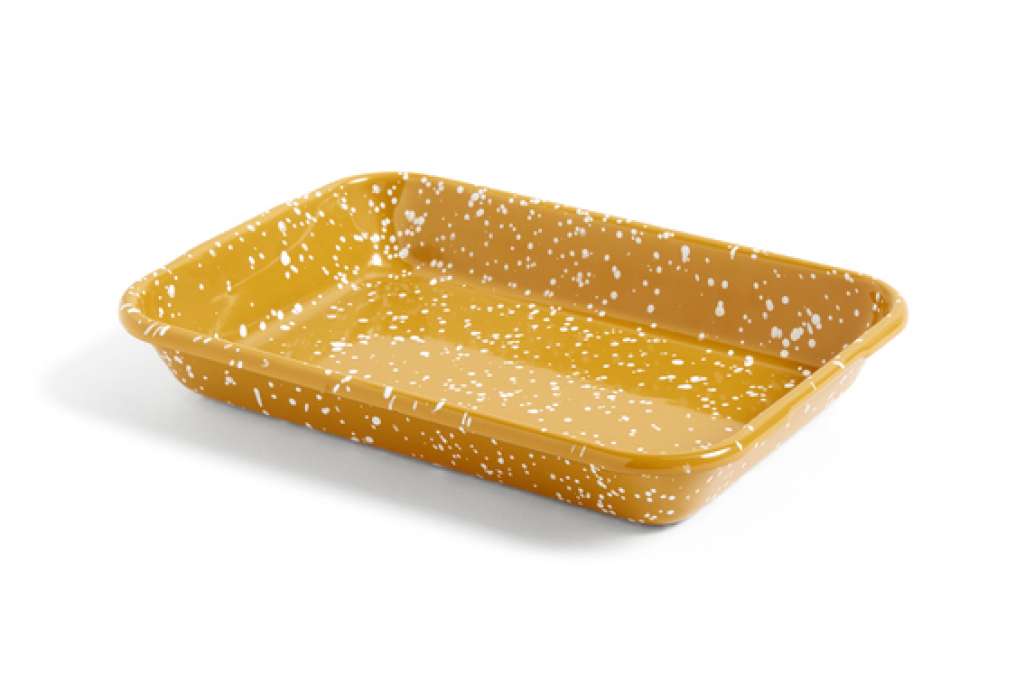 HAY - Enamel Tablett - mustard - indoor