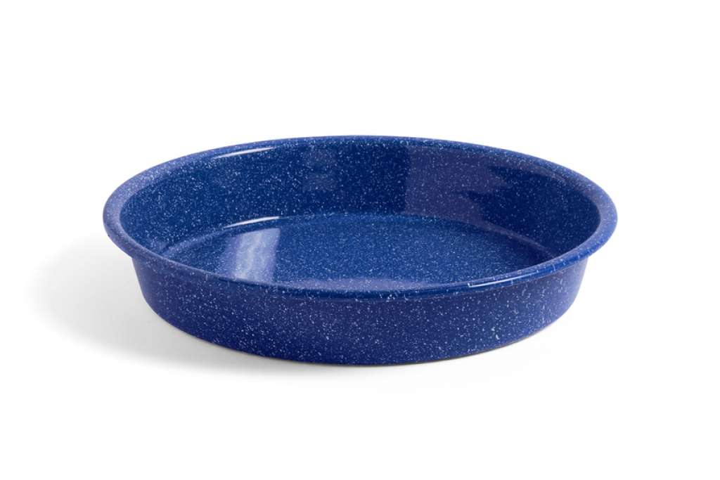 HAY - Enamel Tablett - dusty blue - indoor