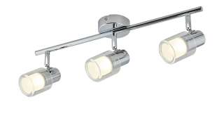 KHG LED-Deckenstrahler, 3-flammig mit doppeltem Glas ¦ silber ¦ Maße (cm): B: 8 H: 13 Lampen & Leuchten > LED-Leuchten > LED-Strahler & Spots - Höffner