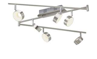 KHG LED-Spot, 6-flammig, Nickel matt ¦ silber ¦ Maße (cm): B: 8,5 H: 20,5 Lampen & Leuchten > LED-Leuchten > LED-Strahler & Spots - Höffner