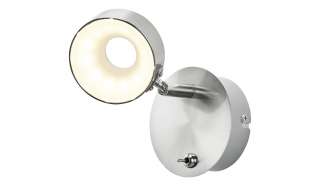 KHG LED-Wandspot, 1-flammig Nickel matt ¦ silber ¦ Maße (cm): B: 10 H: 15 Ø: [10.0] Lampen & Leuchten > LED-Leuchten > LED-Strahler & Spots - Höffner