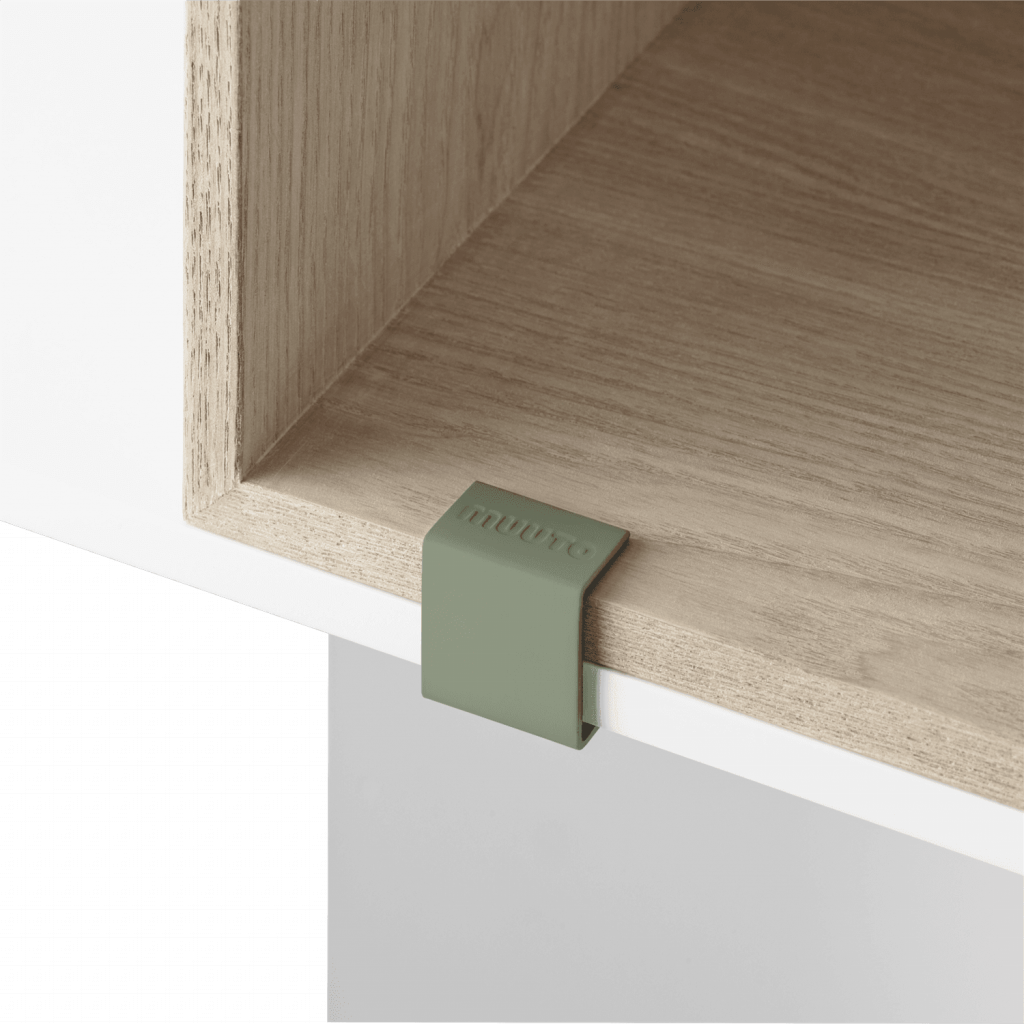 Muuto - Mini Stacked Clips 2.0 - nebelgrün - indoor