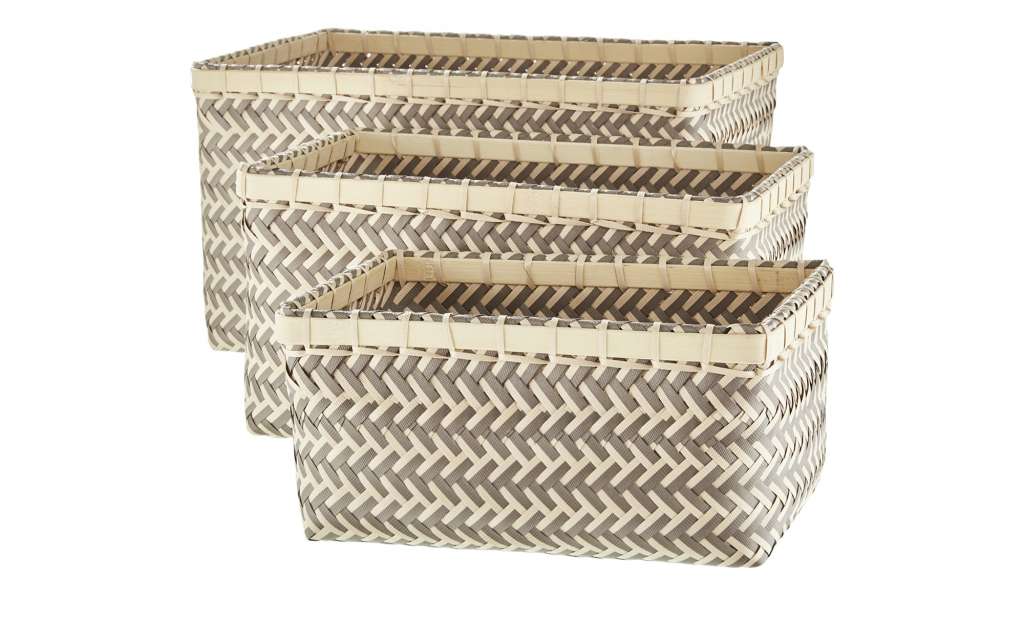 Aufbewahrungskorb, 3er Set ¦ braun ¦ Polypropylen ¦ Maße (cm): B: 39 H: 21 T: 28 Aufbewahrung > Körbe - Höffner