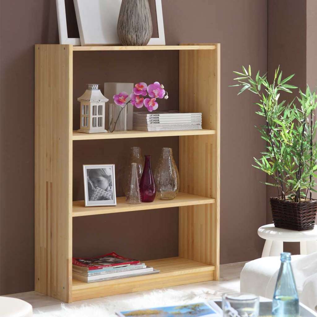 Wohnzimmer Regal aus Kiefer Massivholz 80 cm breit