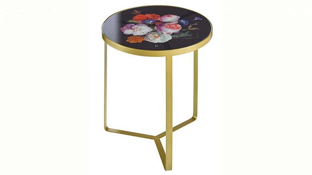 KARE Design Beistelltisch mit dekorativem Blumendessin