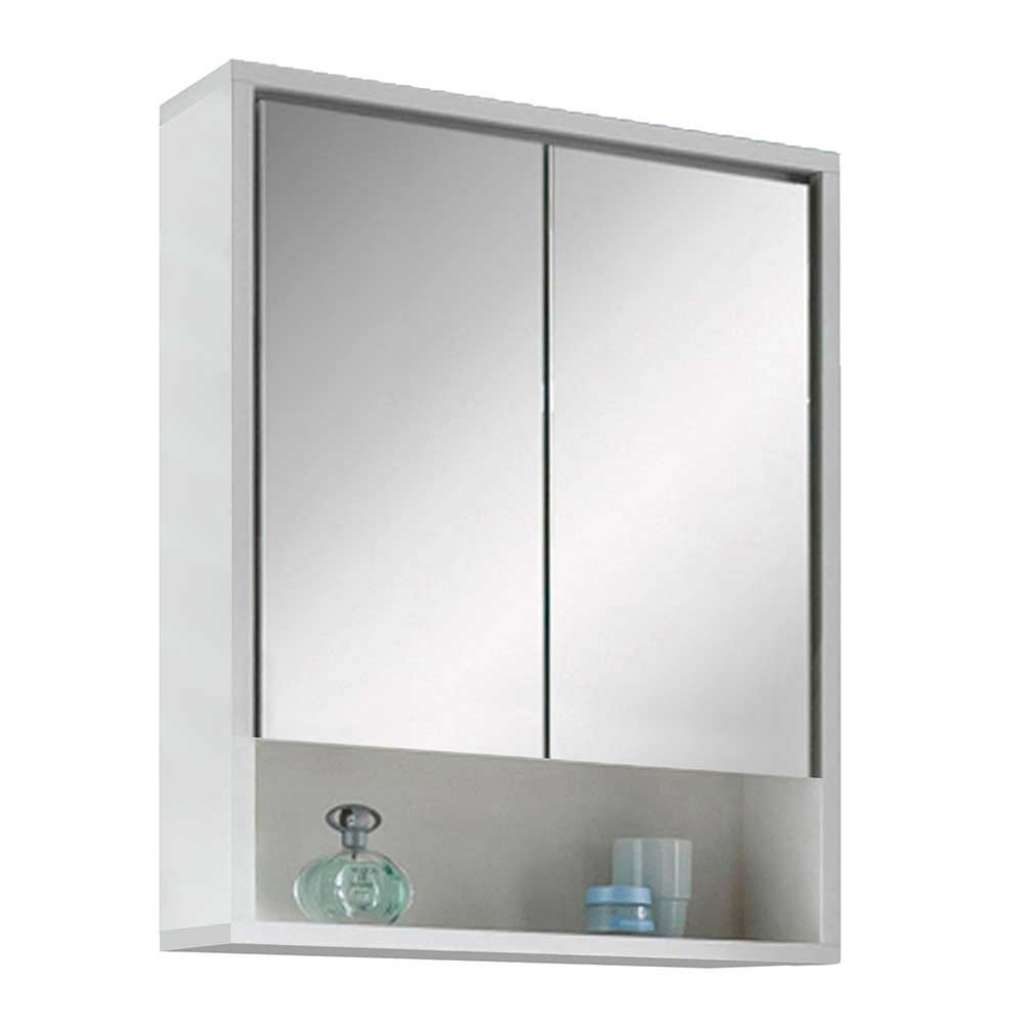 Badezimmer Spiegelschrank in Weiß 2-türig