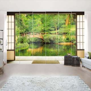 home24 Schiebegardinen Lake View (6er-Set)