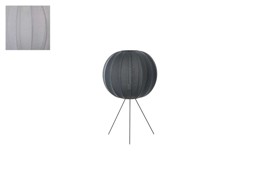 Made By Hand - Knit - Wit KW60 Standleuchte - medium - silber - indoor