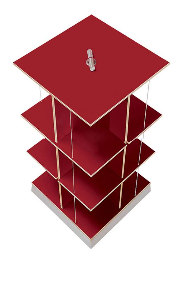 Moormann - Buchstabler - Bücherturm S - rot - indoor