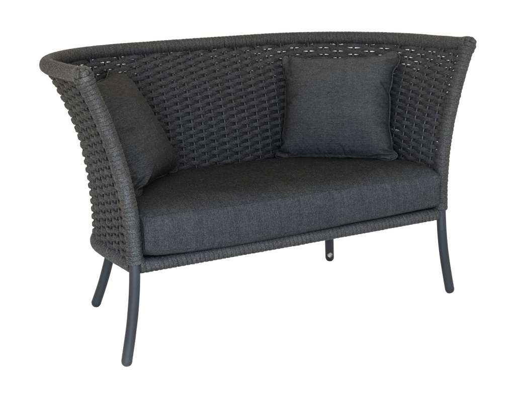 Alexander Rose - Cordial Sofa, Lehne gerade - grau - charcoal - outdoor