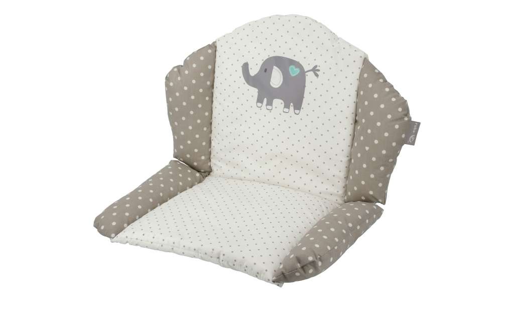 Roba Sitzverkleinerer  Eli Elefant ¦ beige ¦ Bezug: 65% Polyester, 35% Baumwolle Oberfläche: Polyurethan, beschichtet und bedruckt Füllung: Polyestervlies ¦ Maße (cm): B: 40 H: 55 T: 4 Baby > Baby Textilien > Hochstuhleinlagen - Höffner