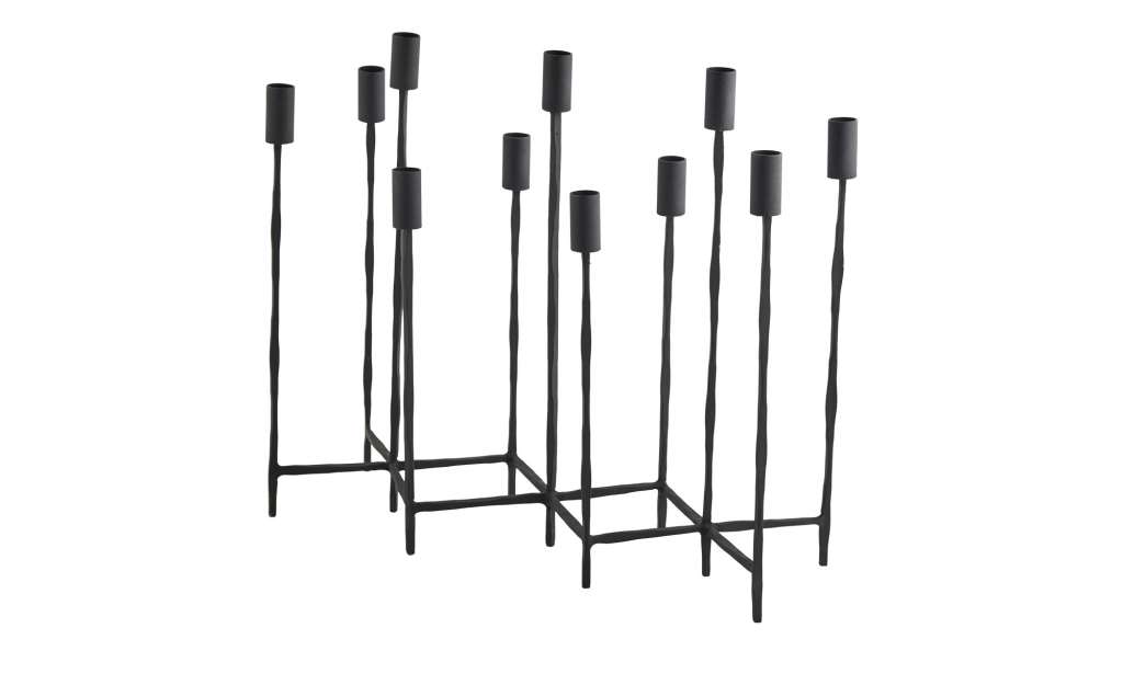 Kerzenleuchter ¦ schwarz ¦ Metall ¦ Maße (cm): B: 16 H: 45 Dekoration > Kerzen & Lichter > Kerzenständer - Höffner