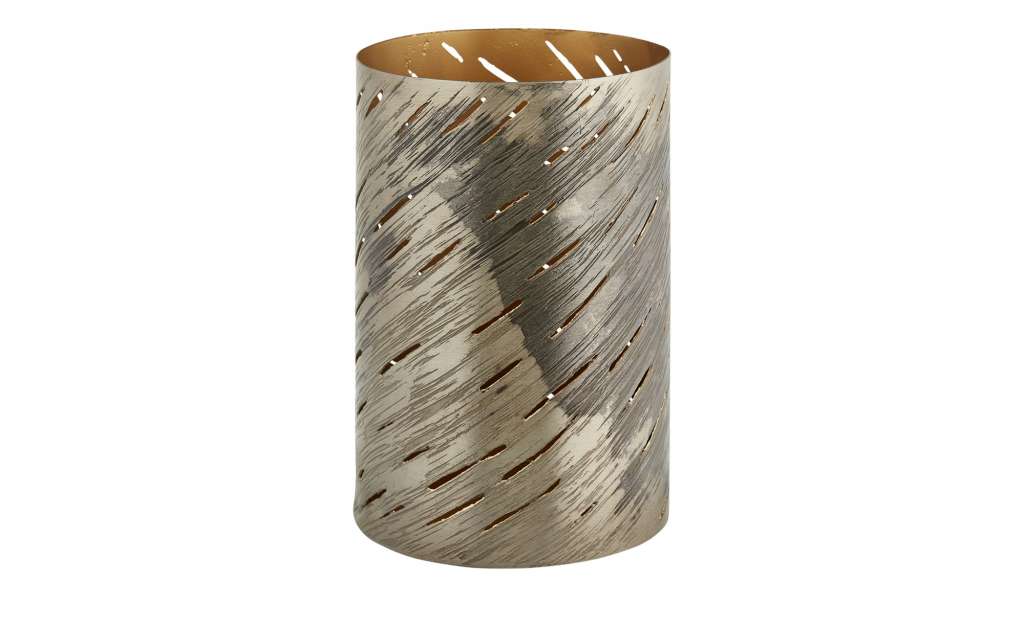 Windlicht ¦ gold ¦ Metall ¦ Maße (cm): H: 20,5 Ø: [13.0] Dekoration > Laternen & Windlichter - Höffner