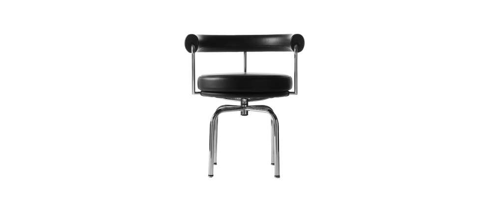 Cassina - LC 7 Drehstuhl - Leder - schwarz - indoor