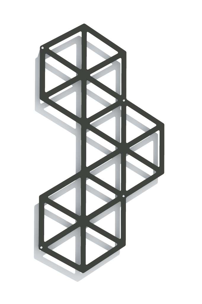 Flora - Egypt Wandspalier - 90 - schwarz - outdoor