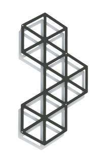 Flora - Egypt Wandspalier - 90 - schwarz - outdoor